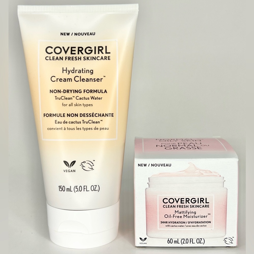 Covergirl Clean Fresh Skincare Oil-Free Moisturizer & Hydrating Cream Cleanser